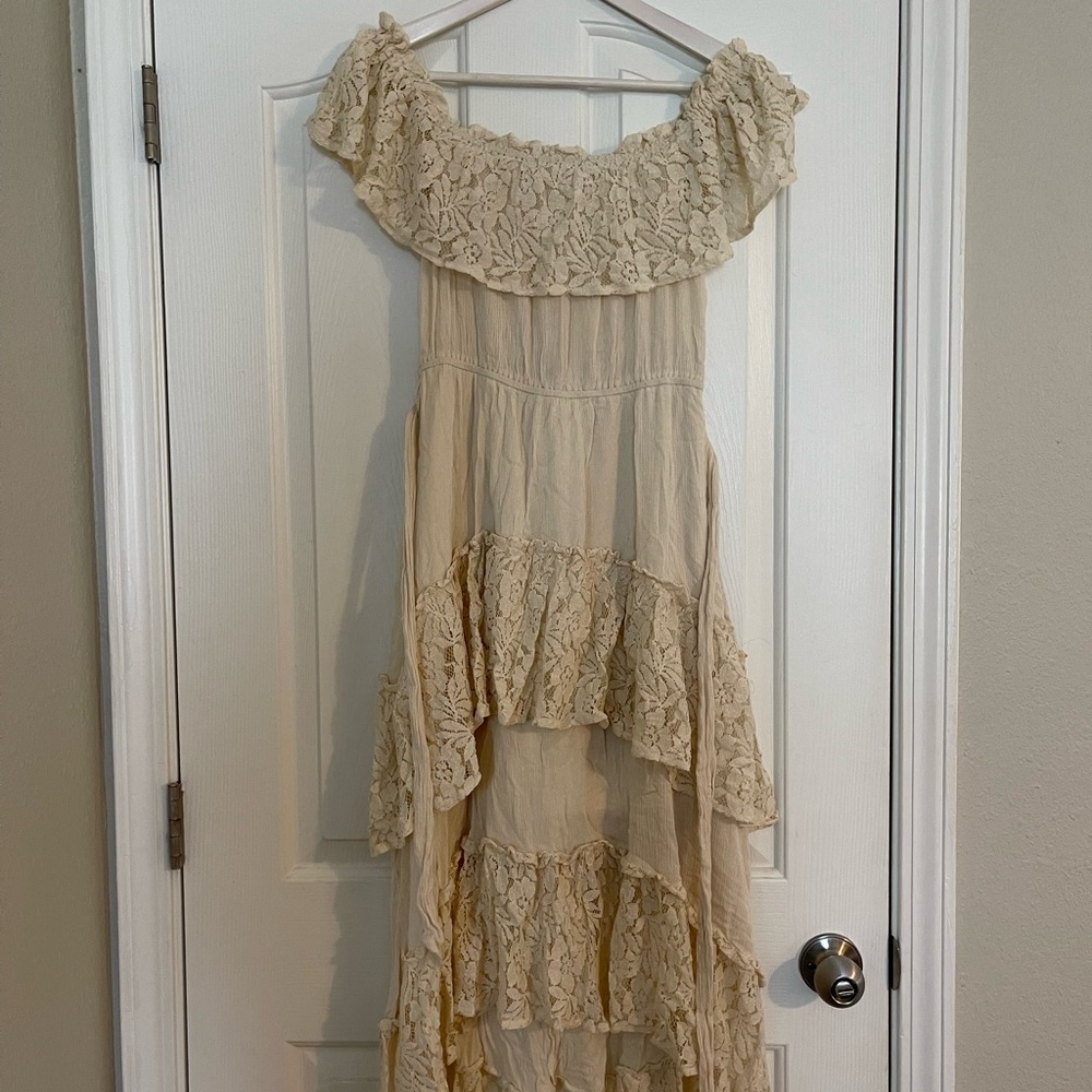 Off the shoulder lace dress